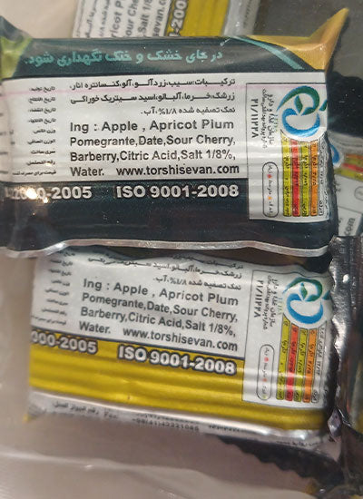 Lavashak / Mixed Fruit bar / 300g